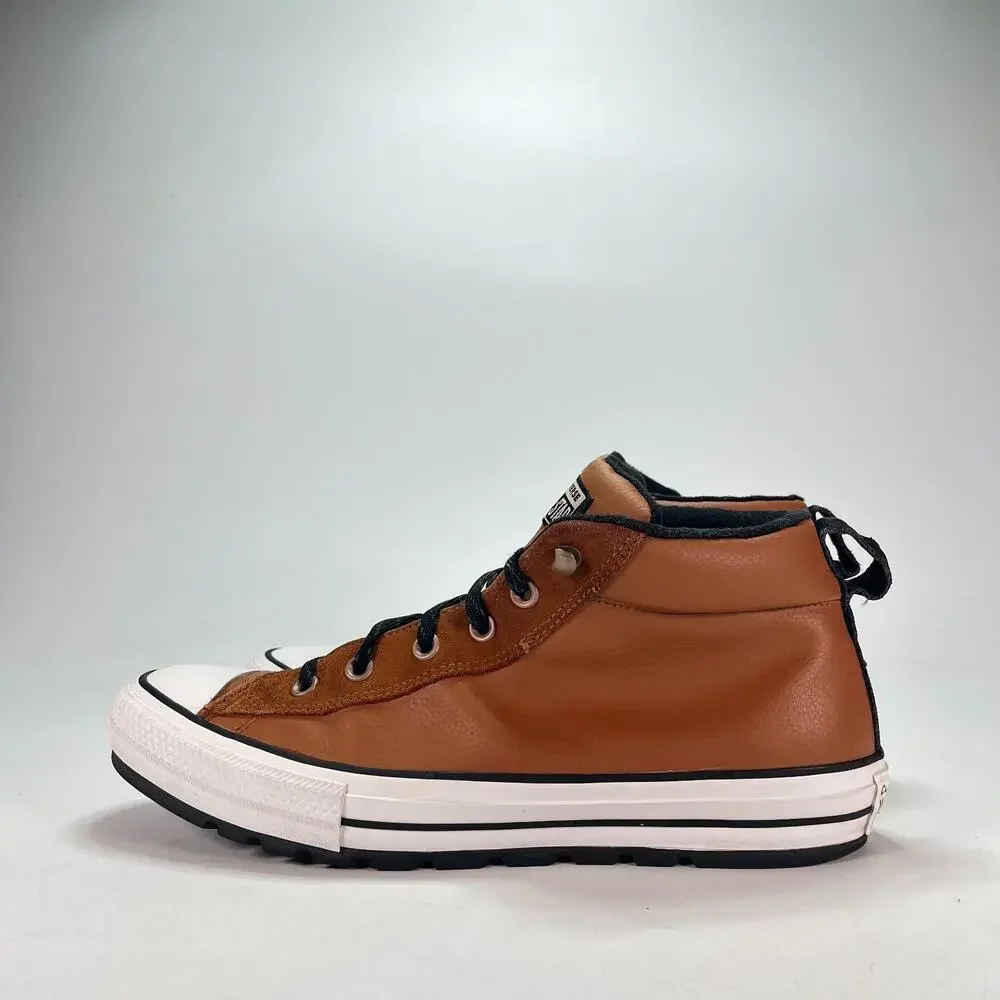 Converse Chuck Taylor All Star Street Mid Saddle Brown 166073C Men's Size 11
